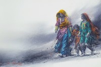 Ali Abbas, 15 x 22, Watercolor on Paper, Figurative Painting-AC-AAB-271